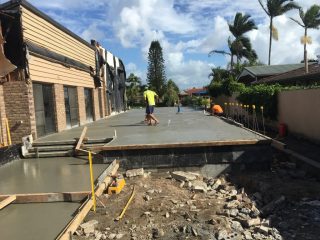 Broadbeach Waters Slab Pour — Luxury Home Builders in Gold Coast, NSW