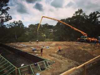 Formwork Slab Pour — Luxury Home Builders in Gold Coast, NSW