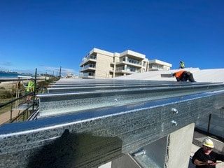 Steel Framing On Site For Build — Luxury Home Builders in Gold Coast, NSW