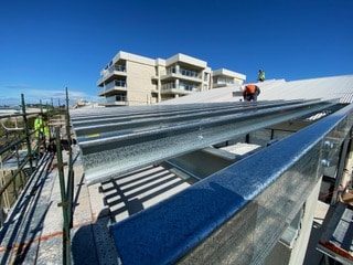 Building Framework Ready On A Worksite — Luxury Home Builders in Gold Coast, NSW