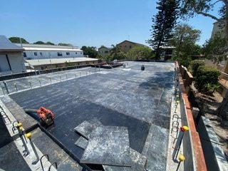Waterproofing On Concrete Slab — Luxury Home Builders in Gold Coast, NSW