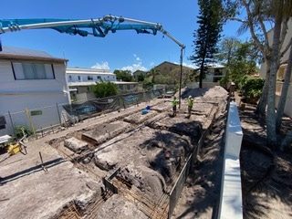 Concreting In Progress — Luxury Home Builders in Gold Coast, NSW